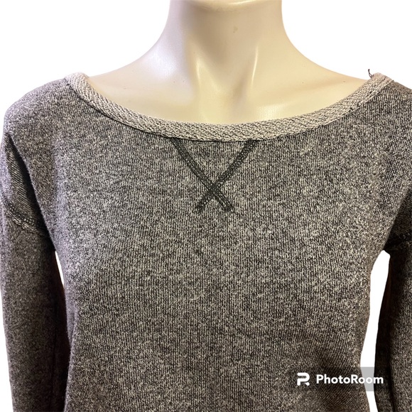 Aerie gray drawstring sweatshirt - Picture 2 of 9